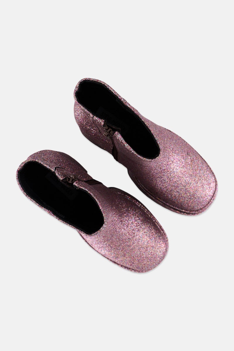 STEVE MADDEN Women Round Toe Block Heel Zip-up Dress Boots, Purple Multi - Image 4